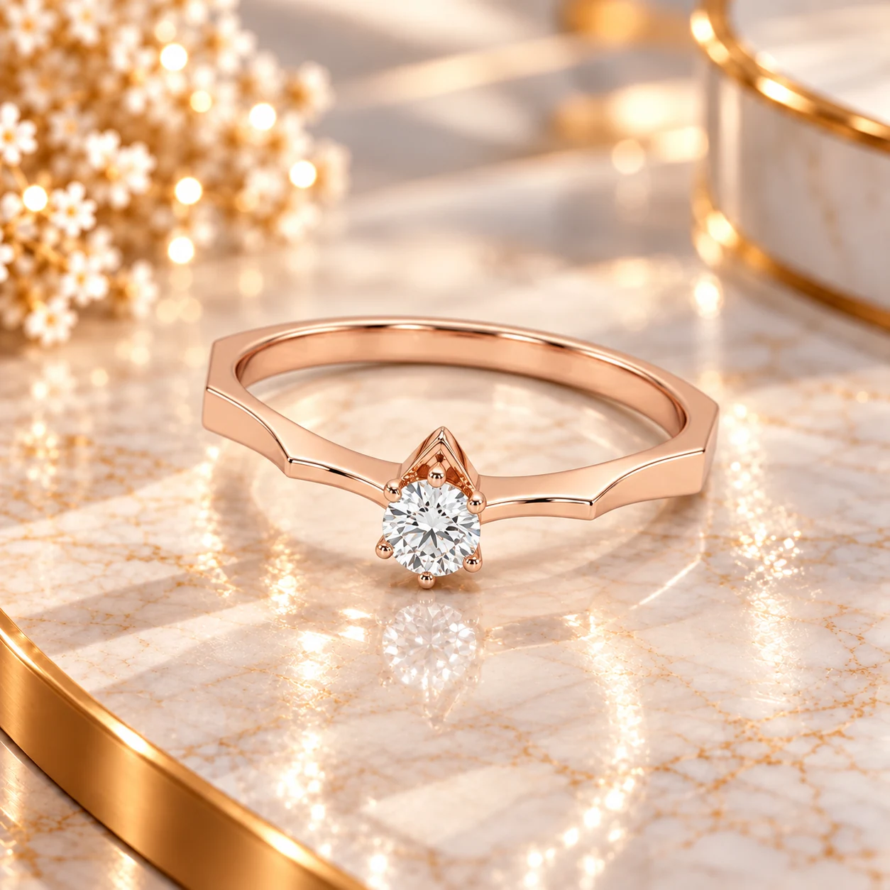Rose Geometry Diamond Solitaire
